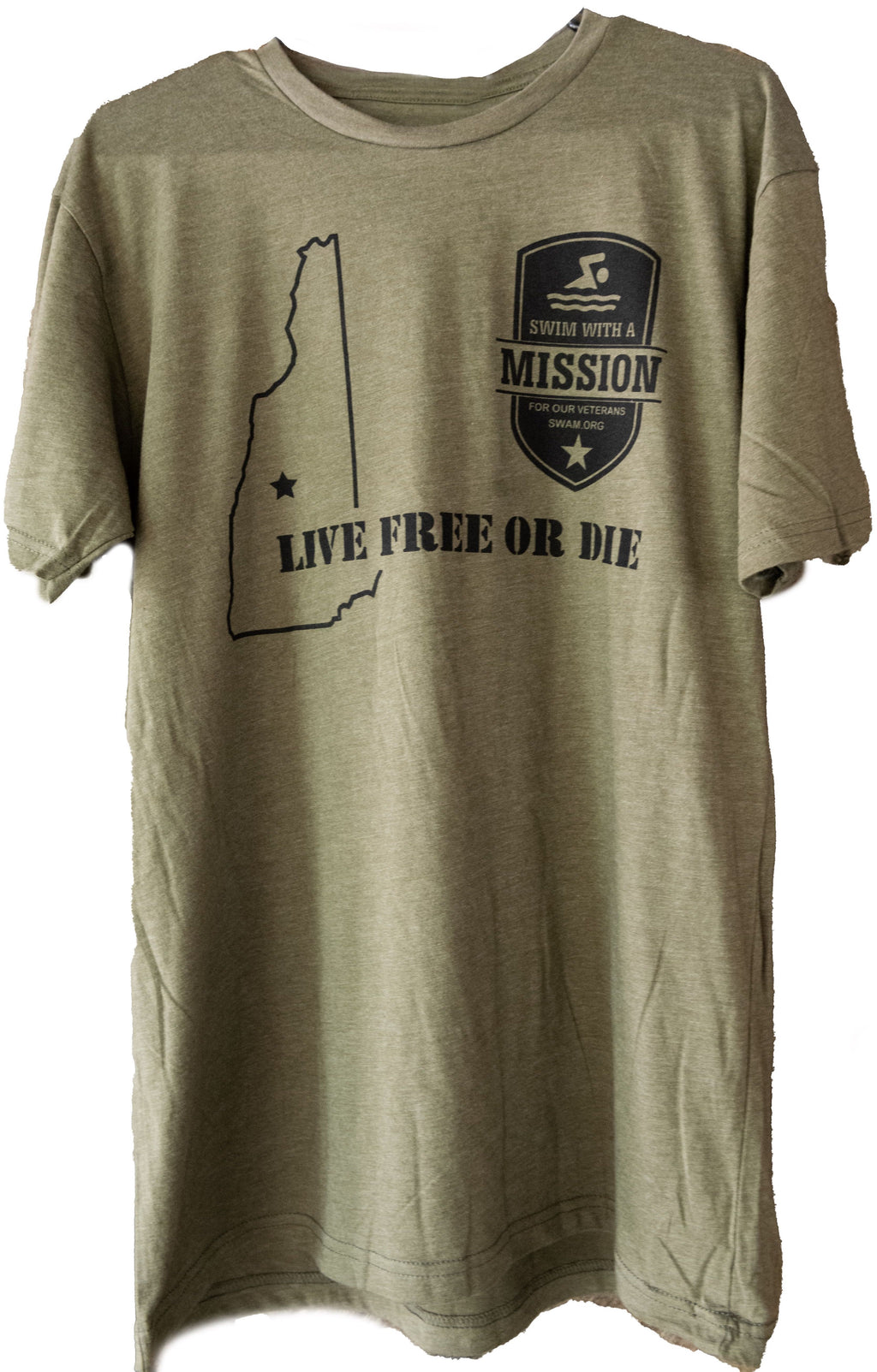 New SWAM23 Green Live Free or Die Shirt
